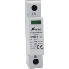 Xkoren 3p+N Kutuplu C Sınıfı 400V Ac Parafudr Sayaç Sonrası