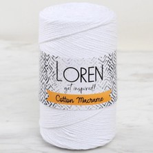 Loren Cotton Macrame Beyaz - R001 - 34366