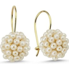 Doğal Inci Prenses Model Küpe