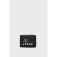 Love Moschino Logolu Fermuarlı Cüzdan Bayan Cüzdan JC5613PP1NKD000B