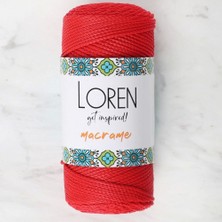 Loren Macrame Kırmızı El Örgü Ipi - Rm 0100 - 34334