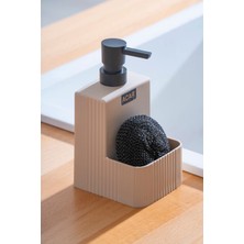 Astoria Akrilik Sünger Hazneli Sıvı Sabunluk Seti