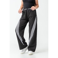 Kız Çocuk Bol Paça Cepli Rahat Kesim Penye Eşofman Altı