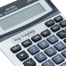 Güneş Enerjili 12 Haneli Ofis Hesap Makinesi, Büyük Boy Esnaf Modeli