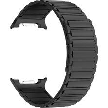 Samsung Galaxy Watch 8 40 / 44 mm Magnetik Silikon Kordon Baklalı Desenli Mıknatıslı Kayış