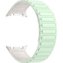 Samsung Galaxy Watch 8 40 / 44 mm Magnetik Silikon Kordon Baklalı Desenli Mıknatıslı Kayış