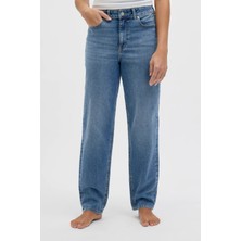 Jack & Jones Jxlisbon Kadın Jean Yüksek Bel Rahat Desenli Model No: 12259230