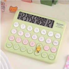 Renkli Geniş Ekranlı Hesap Makinası, Yeşil Renkli Tasarım