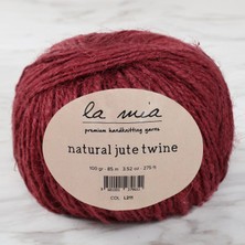 La Mia Natural Jute Twine 100 gr Bordo Jüt Ip - L211 - 34105