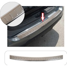 Nissan X-Trail T32 Uyumlu 2017 ve Üzeri Krom Arka Tampon Üstü Koruma Paslanmaz Çelik