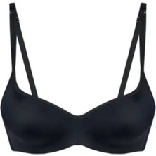 Kadın Sıyah Elastan Mikro Slikon Sütyen