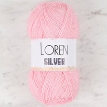 Loren Silver Toz Pembe El Örgü Ipi - RS0013 - 34074