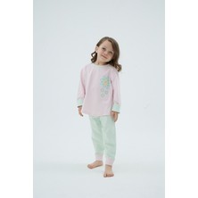 8928 Kız Ç. Baskılı Pijama Takım