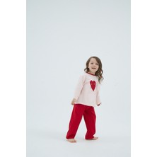 8944 Kız Ç. Baskılı Pijama Takım
