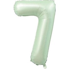 Benim Marifetlerim 7 Rakamı Su Yeşili Folyo Balon 40 Inch 90 cm