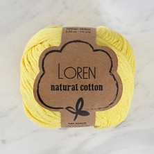 Loren Natural Cotton Pastel Sarı El Örgü Ipi - R086 - 33915