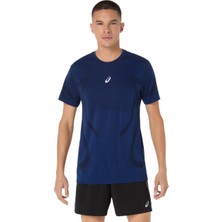 Asics Road Seamless Ss Top Erkek Lacivert Tshirt 2011D355-400