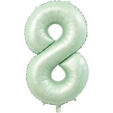 Benim Marifetlerim 8 Rakamı Su Yeşili Folyo Balon 40 Inch 90 cm