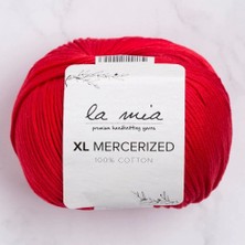 La Mia Xl Mercerized Kırmızı El Örgü Ipi - 19 - 33762