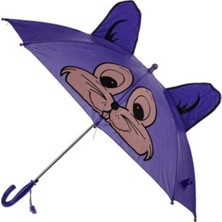 Eğlenceli Kulaklı ve Düdüklü 8 Telli Çocuk Şemsiyesi – 59 cm