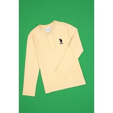 U.S. Polo Assn. Erkek Çocuk Ekru Bisiklet Yaka Sweatshirt 50314909-VR110