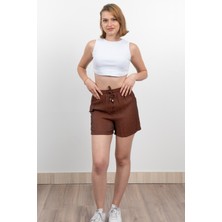 Tek Cepli Beli Lastikli Kısa Kontes Şort 30279