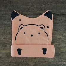 Yenidoğan Kız Erkek Bebek 1 Adet Ayıcık Figür Bandana Şapka Başlık Bere