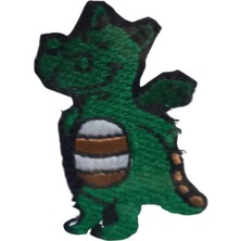 Aplike Ütü Ile Yapışan Dinazor Yeşil Arma 2,5x4 cm