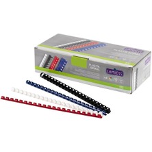 28 mm Mavi Plastik Spiral 50'li, Dayanıklı ve Kullanışlı Ofis Malzemesi Seti