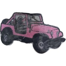 Aplike Ütü Ile Yapışan Jeep Pembe Arma 2,5x3 cm