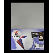 A4 Şeffaf Cilt Kapağı 160 Micron, 100'LÜ Paket, Koruyucu ve Dayanıklı