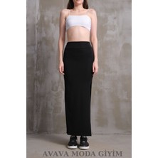 Uzun Kalem Etek Siyah Ottoman Kumaş