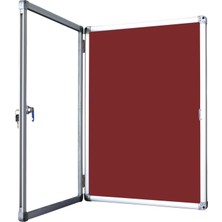 60X85 Çerçeveli ve Camlı Ilan Panosu, Şık ve Dayanıklı Kullanım Sağlar.