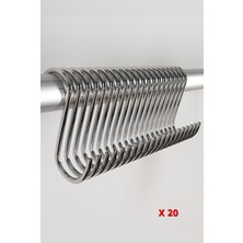 8 cm Metal Mutfak ve Tel Pano Kanca, Makrome ve S Kanca, Krom Renk Seçenekleri