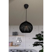 Balle Siyah Sarkıt Top Avize (Siyah Askı Takım)