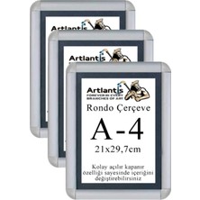 Açılır Kapanır Rondo Çerçeve A4 5'li 21X30 Cm, Şık ve Kullanışlı Tasarım