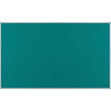 60X180 Turkuaz Kumaşlı Alüminyum Çerçeveli Modern Pano