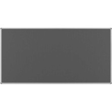 120X200 cm Gri Kumaşlı Modern Pano Alüminyum Çerçeve ile Şık Tasarım