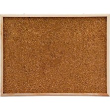 Ahşap Çerçeveli Mantar Pano 30X45 Cm, Dekoratif ve Şık Notluk Panosu