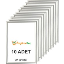Açılır Kapanır Gönye Köşe Çerçeve 25MM A4 21X30 Gri, 10 Adet
