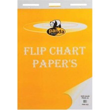 64X90 Flipchart Kağıt Askılı Düz 25'li Beyaz Paket