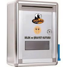 22X29 cm Şık Alüminyum Metal Dilek ve Şikayet Kutusu Pano