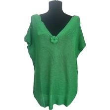 Merserize Gül Detaylı Bluz