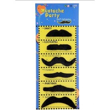 Karnaval Kostüm Partisi Bıyığı 6 Model 6 Adet