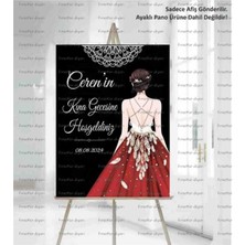 Kına Gecesi Hoşgeldiniz Karşılama Panosu Afişi 33X48 Cm, Kişiye Özel Tasarım