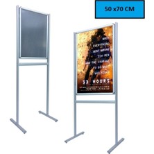 Çift Taraflı 70X100CM Alüminyum Kaldırım Reklam Panosu