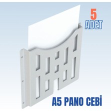 Yüzeye Yapışkanlı A5 Proje Cebi, 5'li Paket, Pratik ve Kullanışlı Organize Çözüm