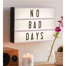 A4 Boy Işıklı Mesaj Panosu, 90 Harfli, Şık ve Parlak Tasarım