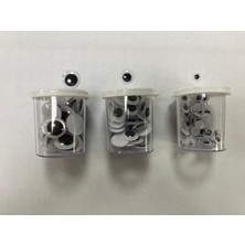 Siyah Oynar Göz Seti, Büyük, Orta ve Küçük Boy, Toplam 84 Adet