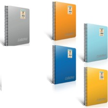 A4 Spiral Defter 120 Yaprak Kareli, Gıpta Chromo Plastik Kapak